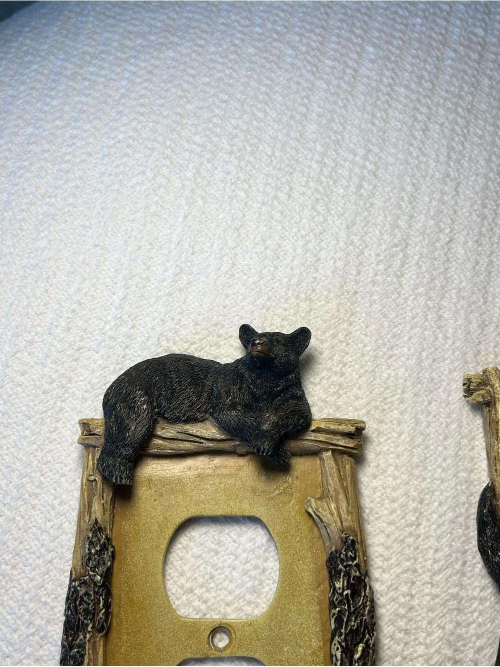Black Bear Decorative Switch and Outlet Cover Set - Mountain Cabin Decor - Picture 4 of 8